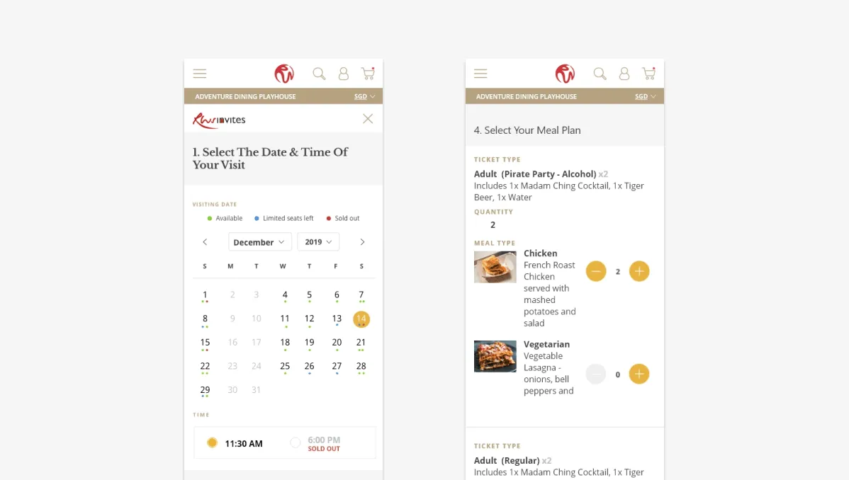 Mobile-first Stay layout